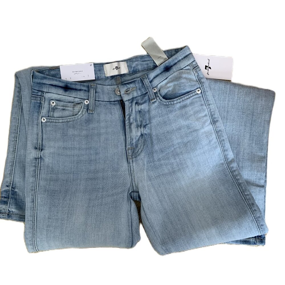 7 for All Mankind, size 27, Mid-rise, bootcut, med. stretch NWOT $169 original
